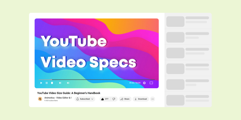 YouTube Video Size Guide: A Beginner's Handbook