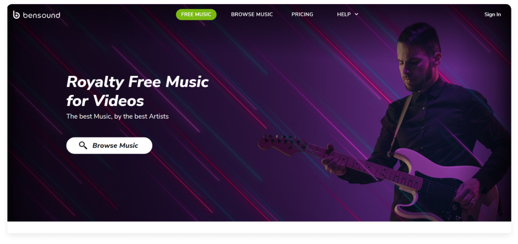 Bensound is one of the best royalty-free music websites