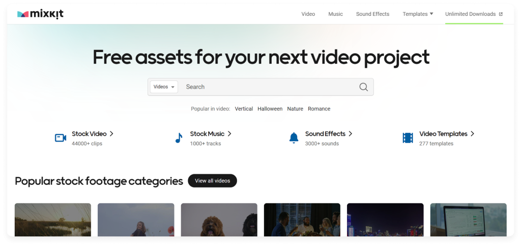 Mixkit is one of the best royalty-free music websites