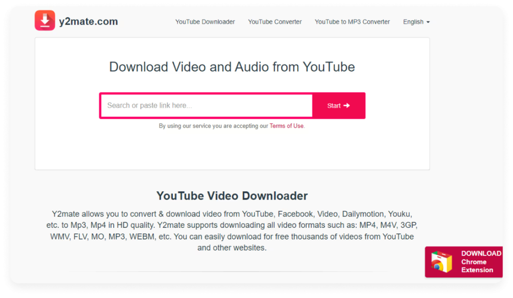 Y2Mate is one of the best YouTube video downloaders