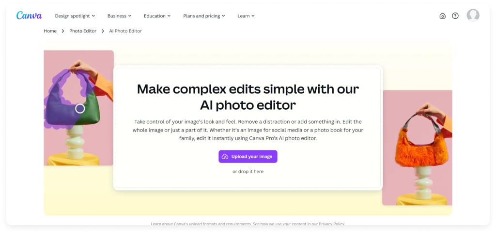 Canva AI Photo Editor is one of the best AI photo editors