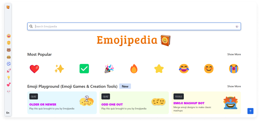 Emojipedia is one of the top stickers websites for video editing