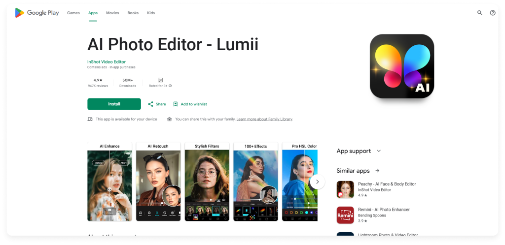 Lumii is one of the best AI photo editors