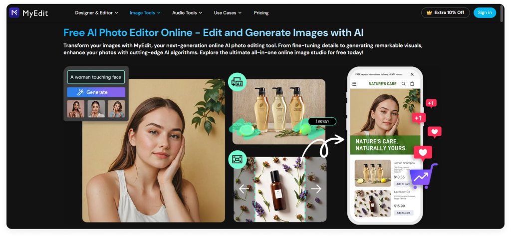 MyEdit is one of the best AI photo editors