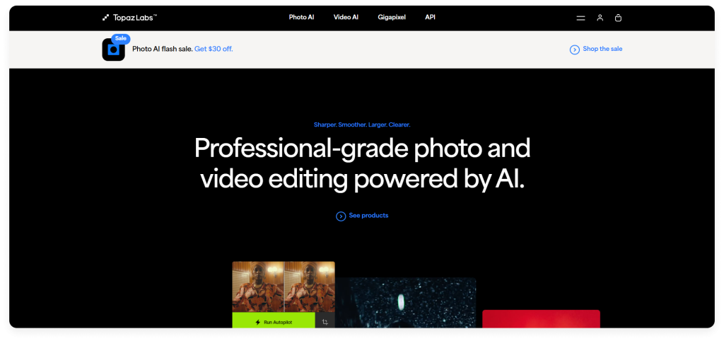 Topaz Labs is one of the best AI tools for creative professionals