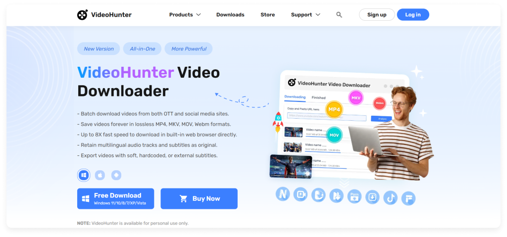 VideoHunter is one of the best tools to convert YouTube videos to MP3